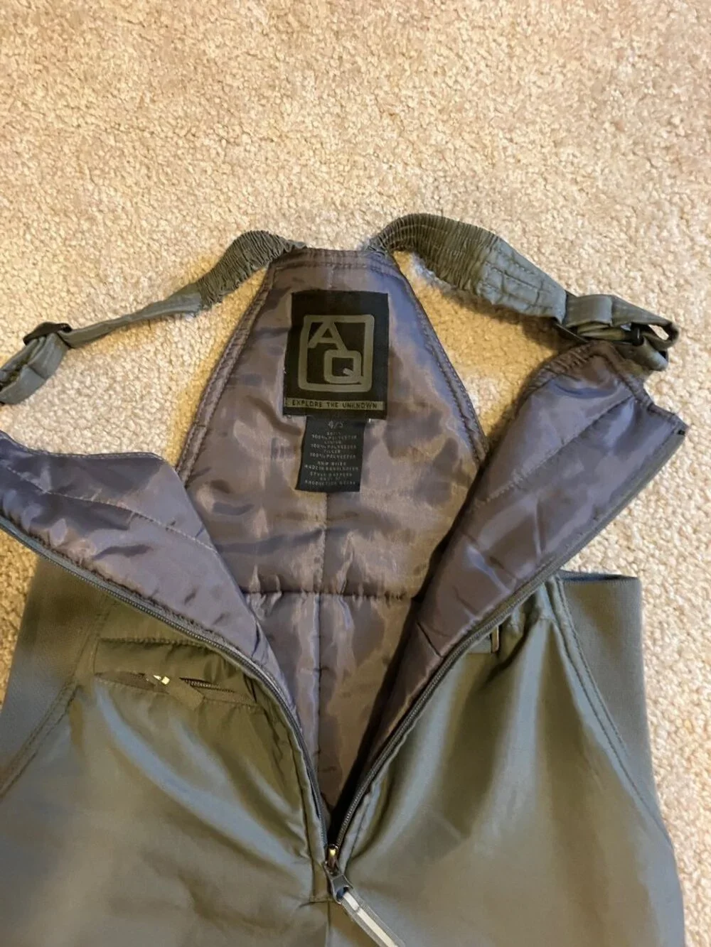 Gray Unisex Snow Pants size 4/5
